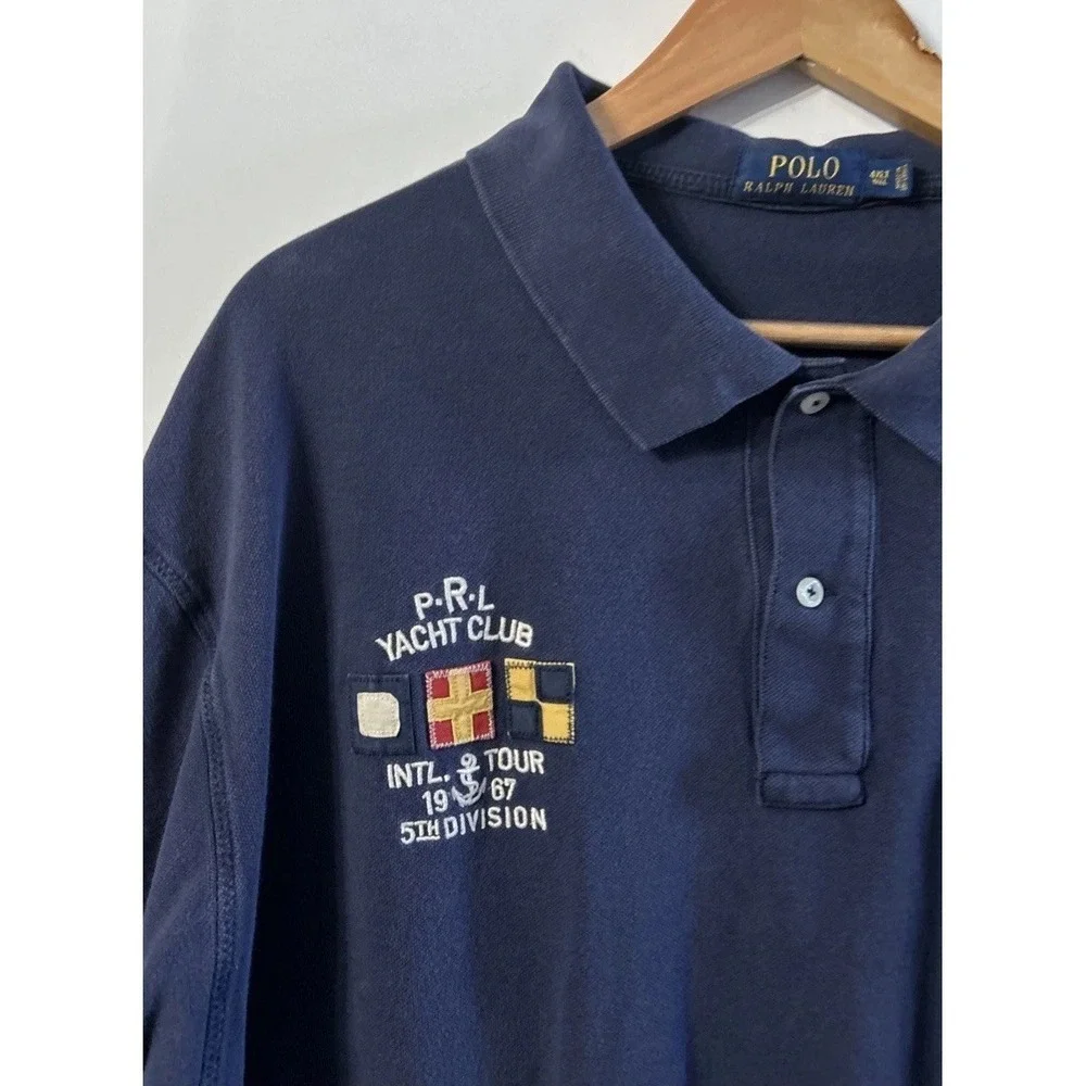 Mens Polo Ralph Lauren Big & Tall Yacht Club Intl. Tour 1967 5th Division 4XLT
